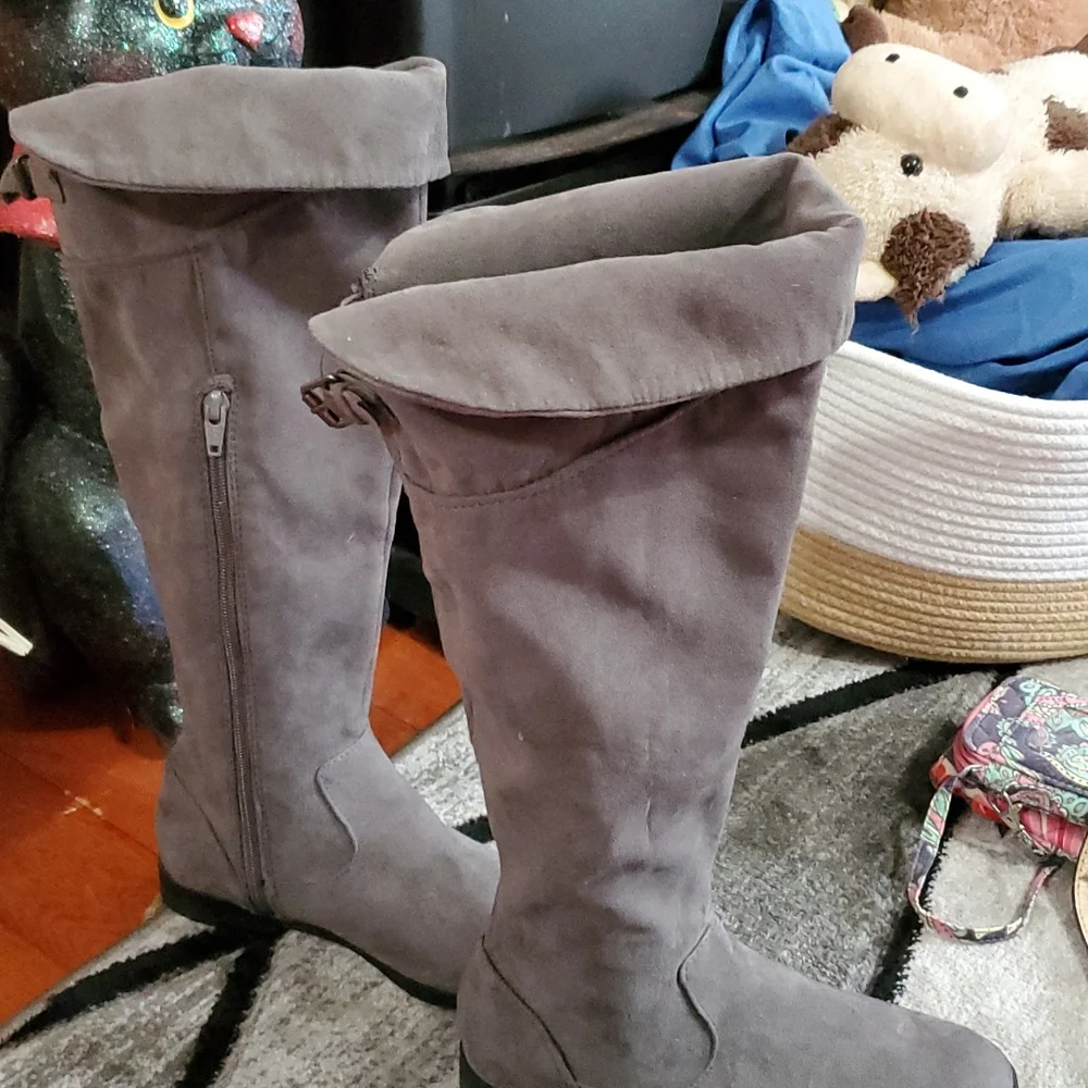 Womens, Bongo, size 6 grey boots - Picture 2 of 7